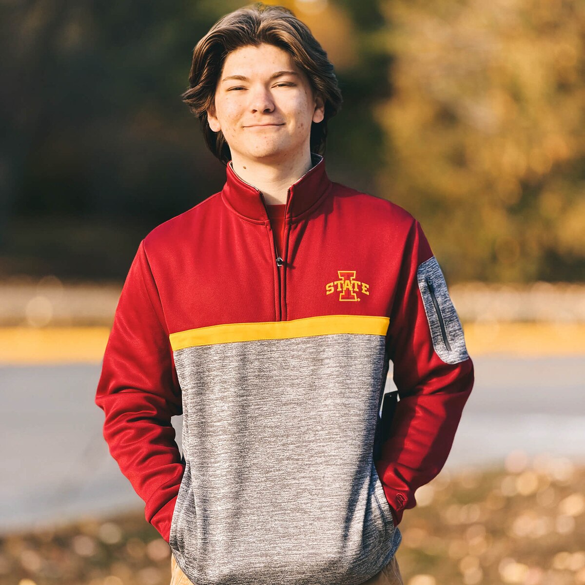 Colosseum I-State Cardinal & Gray 1/4-Zip